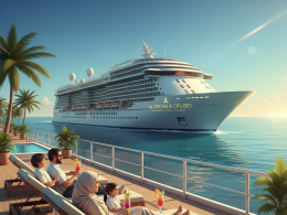 ilustrasi kapal pesiar muslim