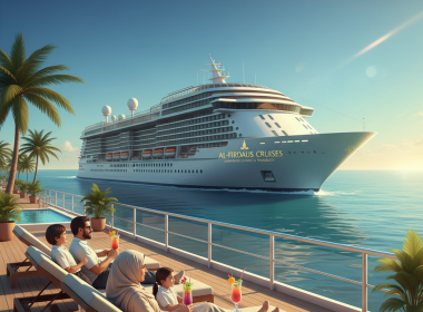 ilustrasi kapal pesiar muslim